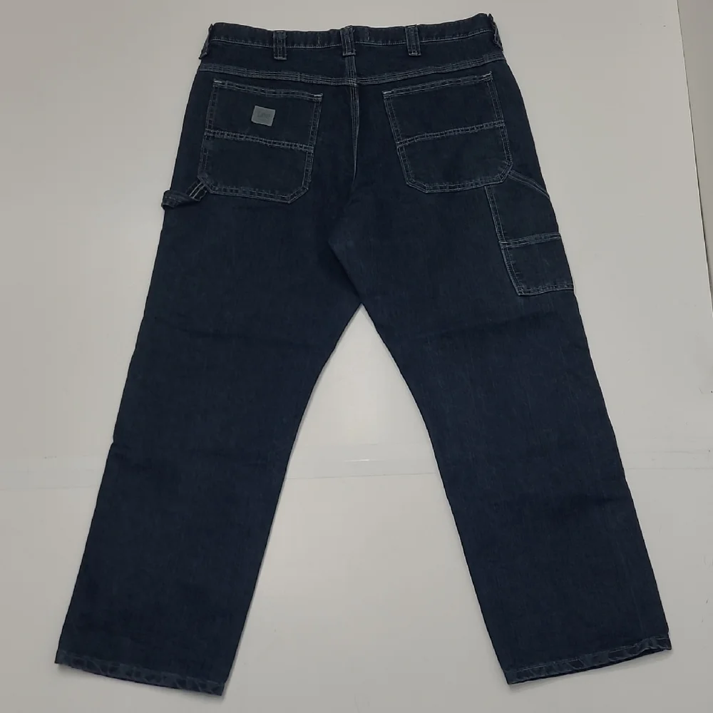Lee Dungarees Carpenter Jean Relaxed Bootcut Fit Straight Leg Dark Wash Work